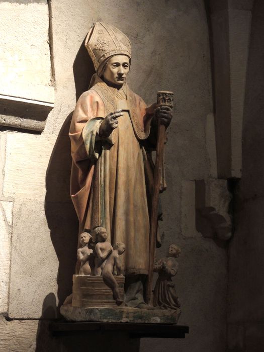 statue : saint Nicolas - © Ministère de la Culture (France), Direction Régionale des Affaires Culturelles de Bourgogne-Franche-Comté – Tous droits réservés