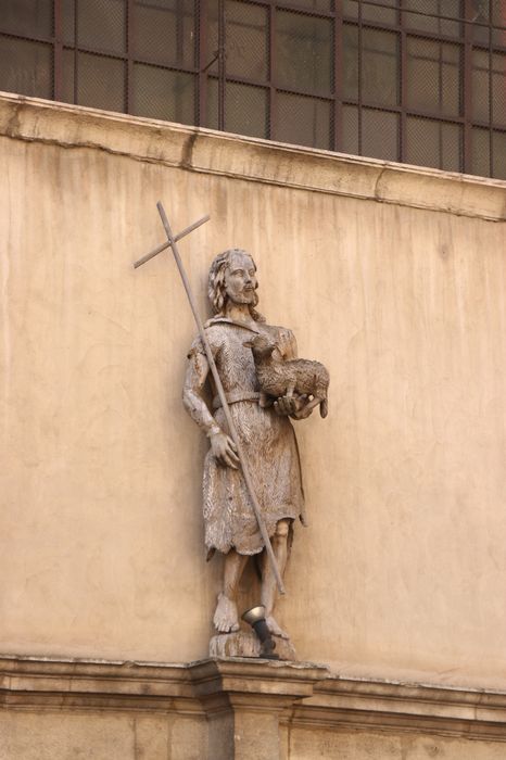 statue : saint Jean-Baptiste - © Ministère de la Culture (France), Direction Régionale des Affaires Culturelles de Bourgogne-Franche-Comté – Tous droits réservés