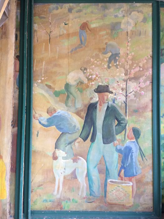 tableau : Le Printemps : la taille de la vigne