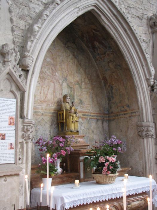 peintures monumentales de la voûte : le Christ en gloire et la Vierge en gloire