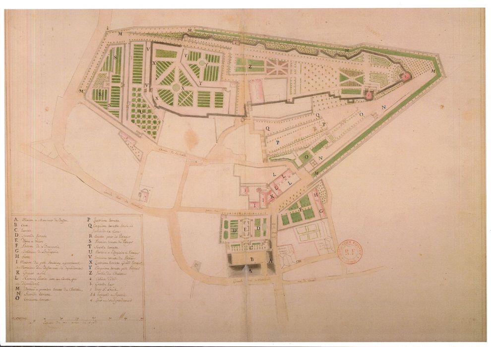 plan des jardins