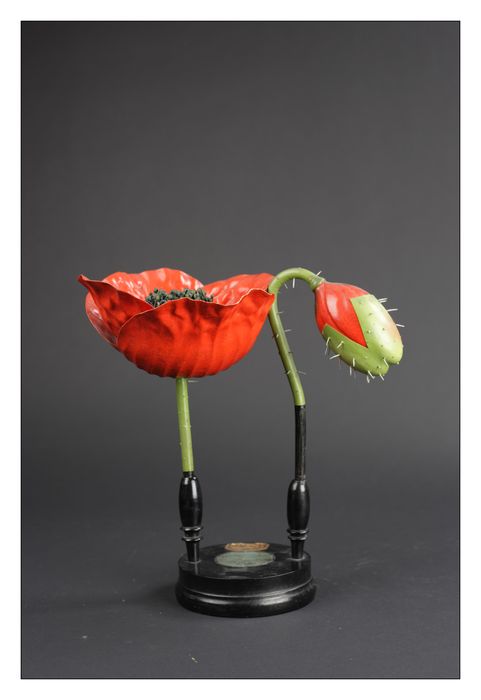 modèle de fleur articulé Brendel : coquelicot
