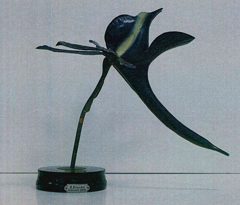 modèle de fleur articulé Brendel : dauphinelle des champs - © Ministère de la Culture (France), Direction Régionale des Affaires Culturelles de Bourgogne-Franche-Comté – Tous droits réservés