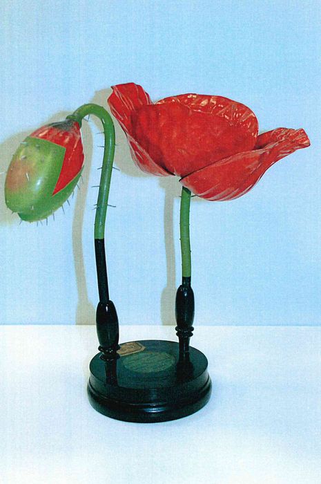 modèle de fleur articulé Brendel : coquelicot