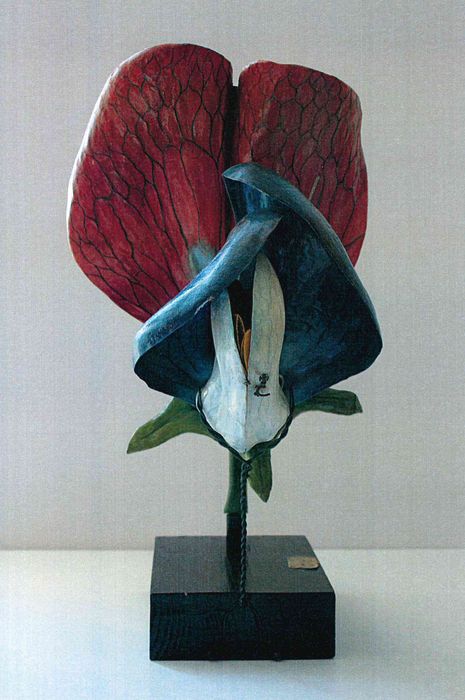 modèle de fleur articulé Brendel : pois de senteur - © Ministère de la Culture (France), Direction Régionale des Affaires Culturelles de Bourgogne-Franche-Comté – Tous droits réservés