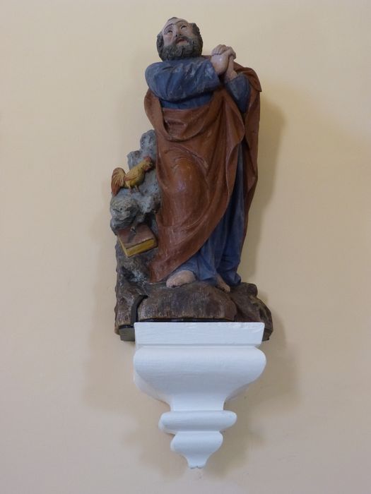 statue : Saint Pierre - © Ministère de la Culture (France), Direction Régionale des Affaires Culturelles de Bourgogne-Franche-Comté – Tous droits réservés 