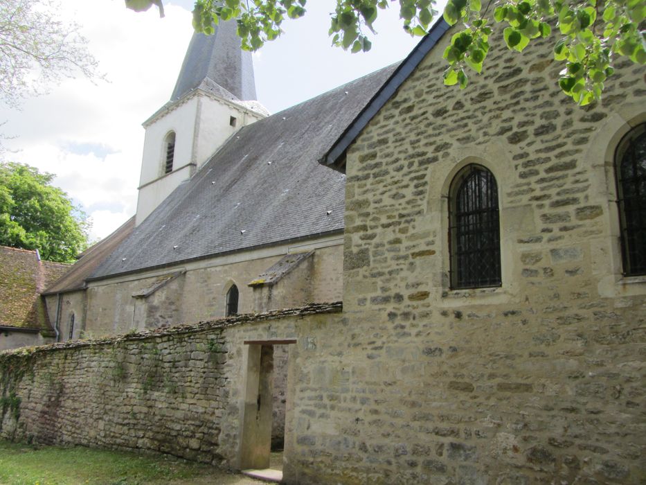 façade latérale nord, vue partielle