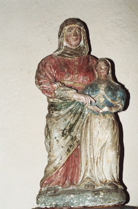 groupe sculpté : Education de la Vierge