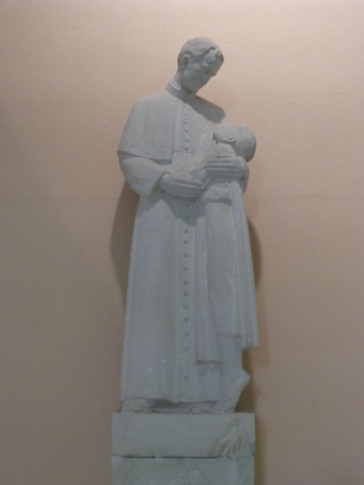 statue : Saint Jean Bosco - © Ministère de la Culture (France), Direction Régionale des Affaires Culturelles de Bourgogne-Franche-Comté – Tous droits réservés