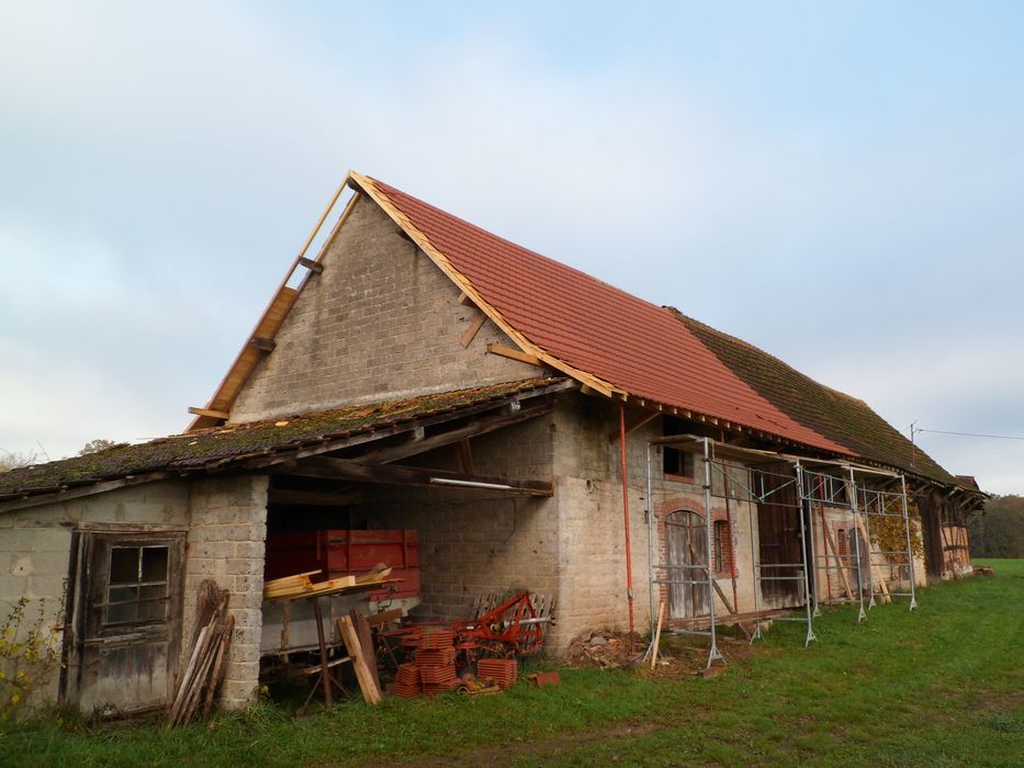 étables et grange, ensemble sud-est