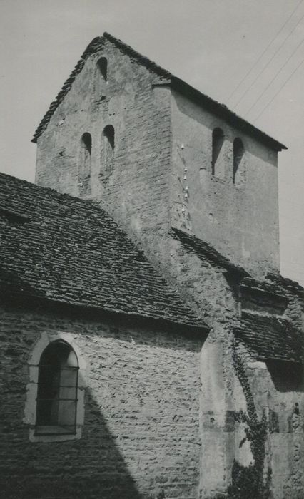 clocher, élévations sud et ouest