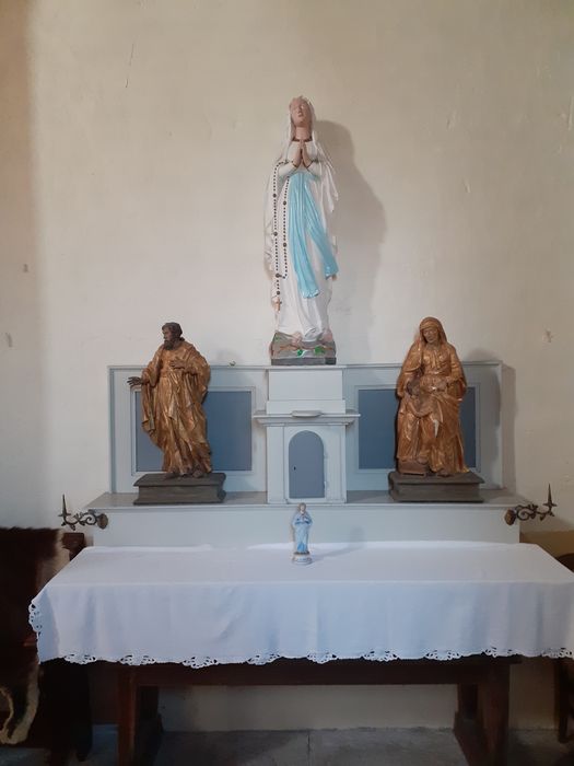 statue : Saint personnage ; groupe sculpté : Sainte Anne et la Vierge