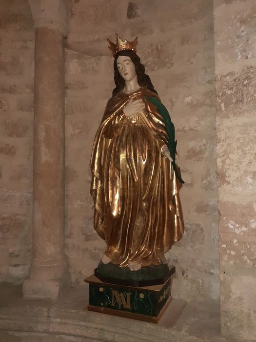 statue : Sainte Catherine (?)