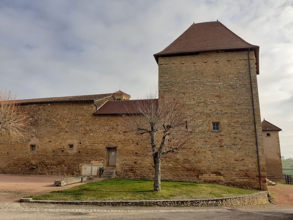 tour d’angle sud-ouest, élévation ouest