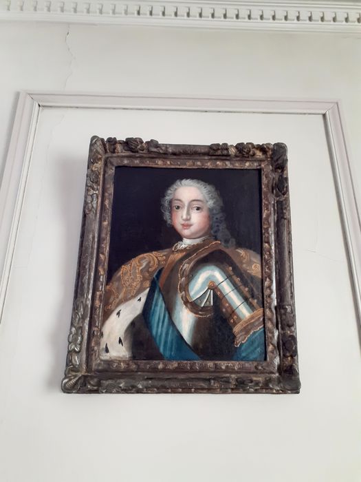 Tableau et son cadre : Portrait de Louis XV