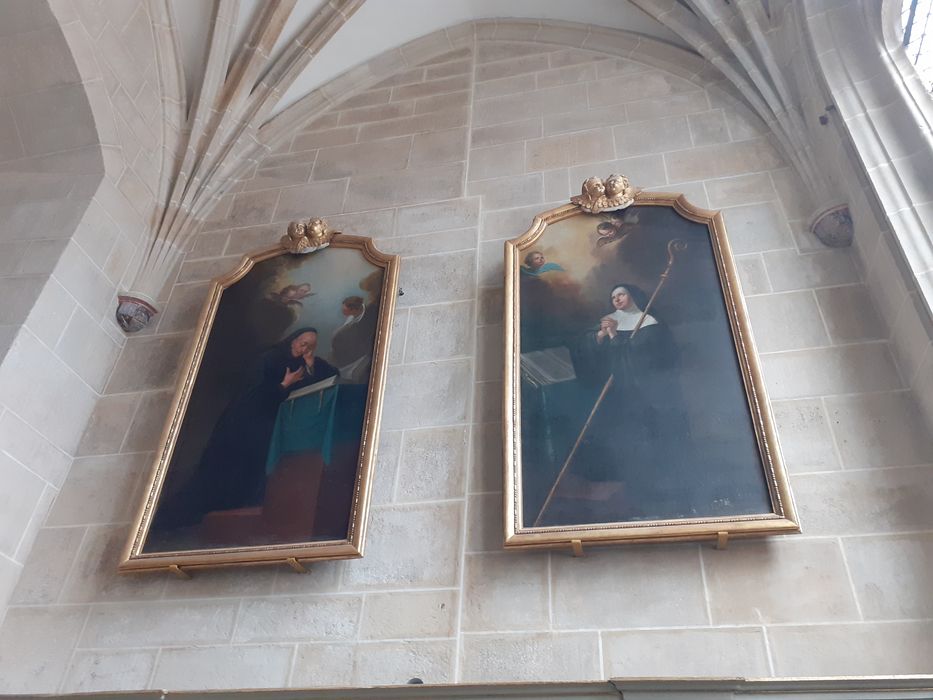 tableaux, cadres : Saint Benoît et sainte Scholastique - © Ministère de la Culture (France), Direction Régionale des Affaires Culturelles de Bourgogne-Franche-Comté – Tous droits réservés 