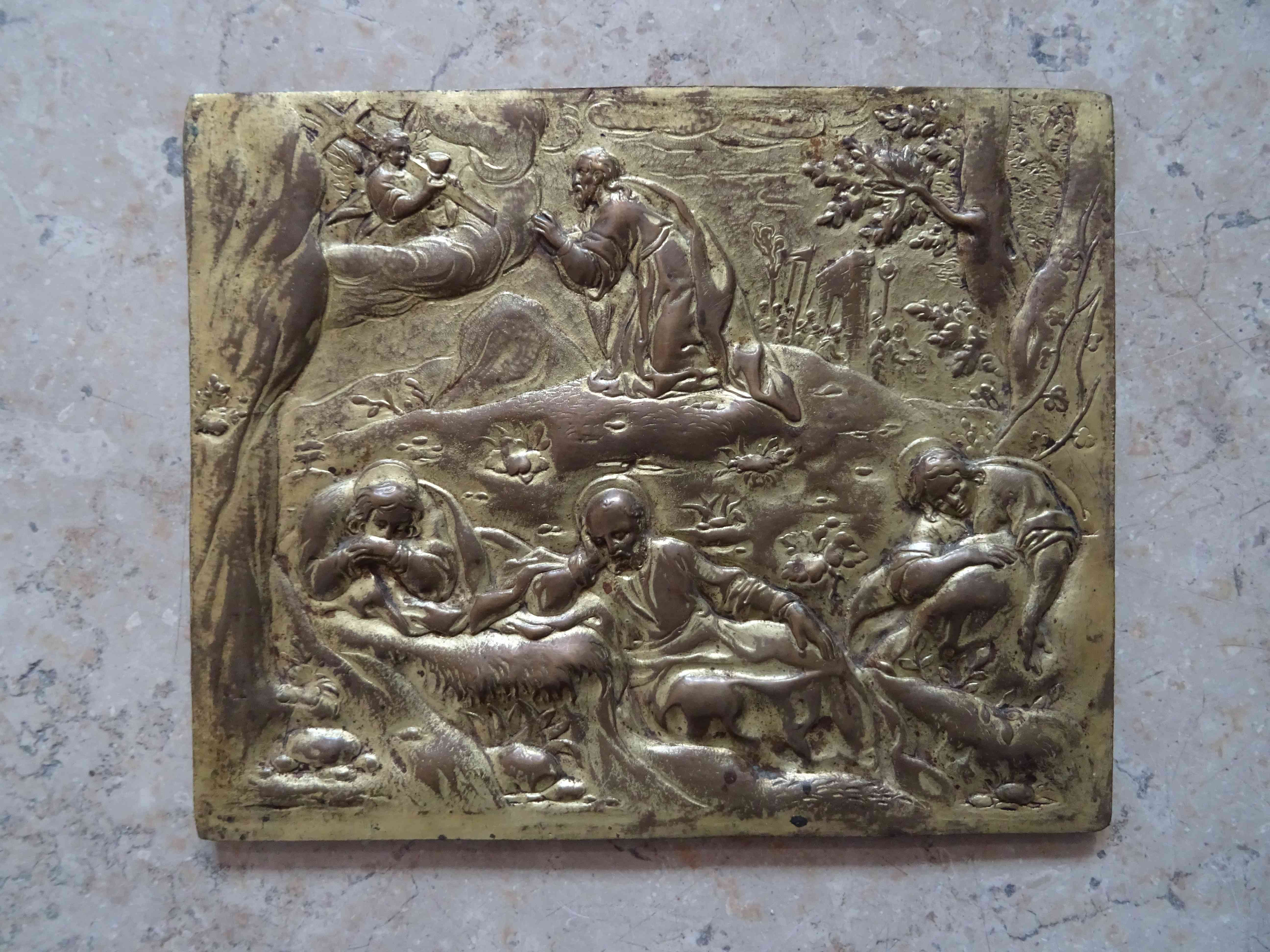 bas-relief : La prière du Christ au jardin des oliviers - © Ministère de la Culture (France), Direction Régionale des Affaires Culturelles de Bourgogne-Franche-Comté – Tous droits réservés