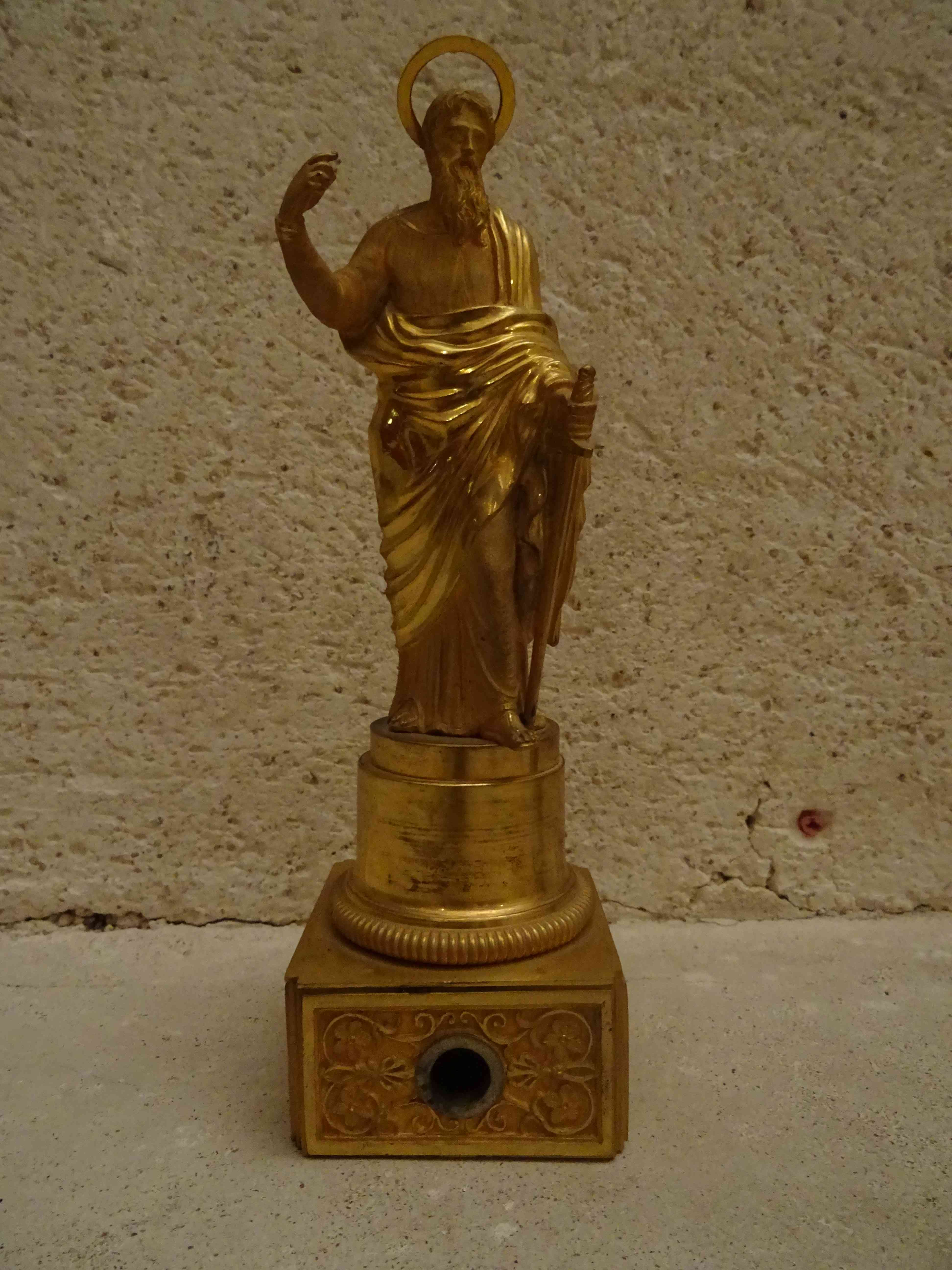 statuette de saint Paul - © Ministère de la Culture (France), Direction Régionale des Affaires Culturelles de Bourgogne-Franche-Comté – Tous droits réservés