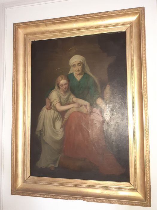 Tableau et son cadre : L'Éducation de la Vierge