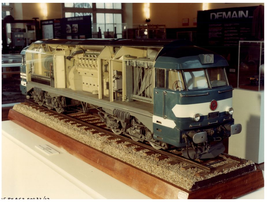 maquette de locomotive électrique (CC 68000) - © Ministère de la Culture (France), Direction Régionale des Affaires Culturelles de Bourgogne-Franche-Comté ; Académie François Bourdon – Tous droits réservés