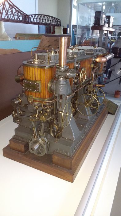 maquette d’une machine à vapeur du croiseur d’Alger - © Ministère de la Culture (France), Direction Régionale des Affaires Culturelles de Bourgogne-Franche-Comté ; Académie François Bourdon – Tous droits réservés