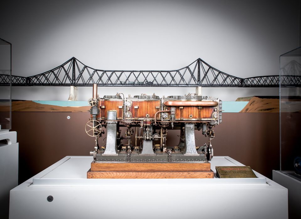 maquette d’une machine à vapeur du croiseur d’Alger - © Ministère de la Culture (France), Direction Régionale des Affaires Culturelles de Bourgogne-Franche-Comté ; Académie François Bourdon – Tous droits réservés