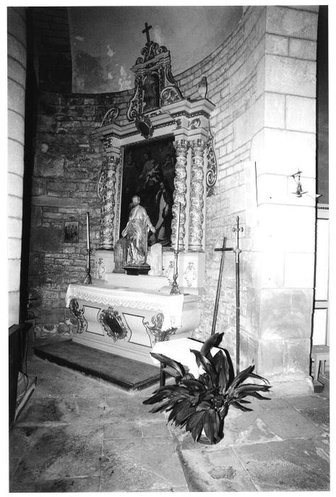 autel sud, retable, tableau : Remise du Rosaire (la)