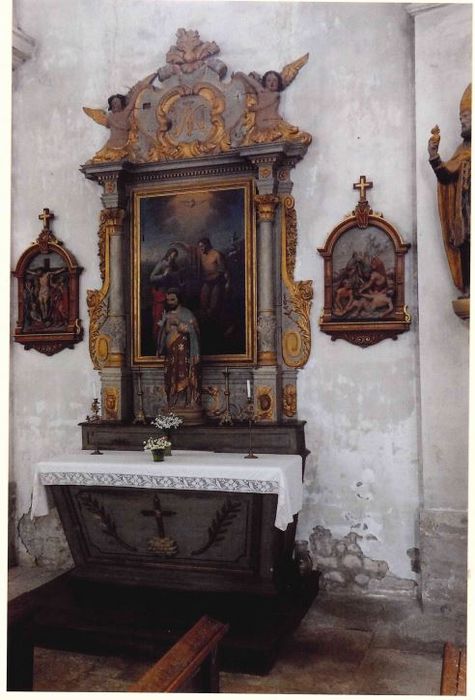 autel, retable, tableau : Baptême du Christ