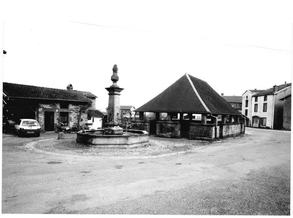 vue générale de la fontaine dans son environnement