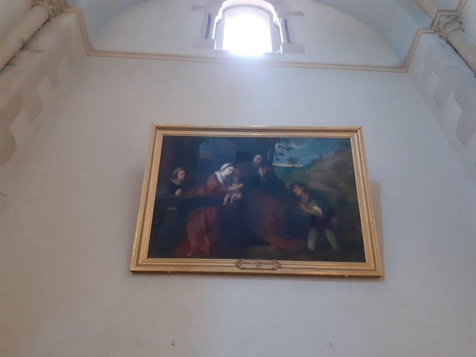 tableau : Adoration des bergers avec donatrice