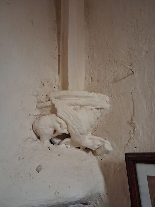 détail d’un culot sculpté : Saint Luc