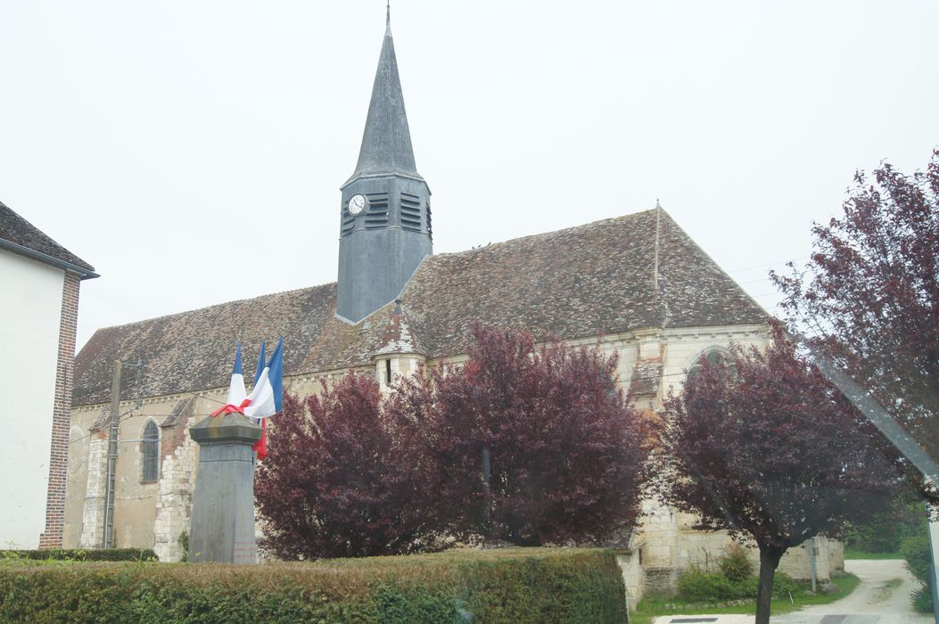 façade latérale sud, vue partielle
