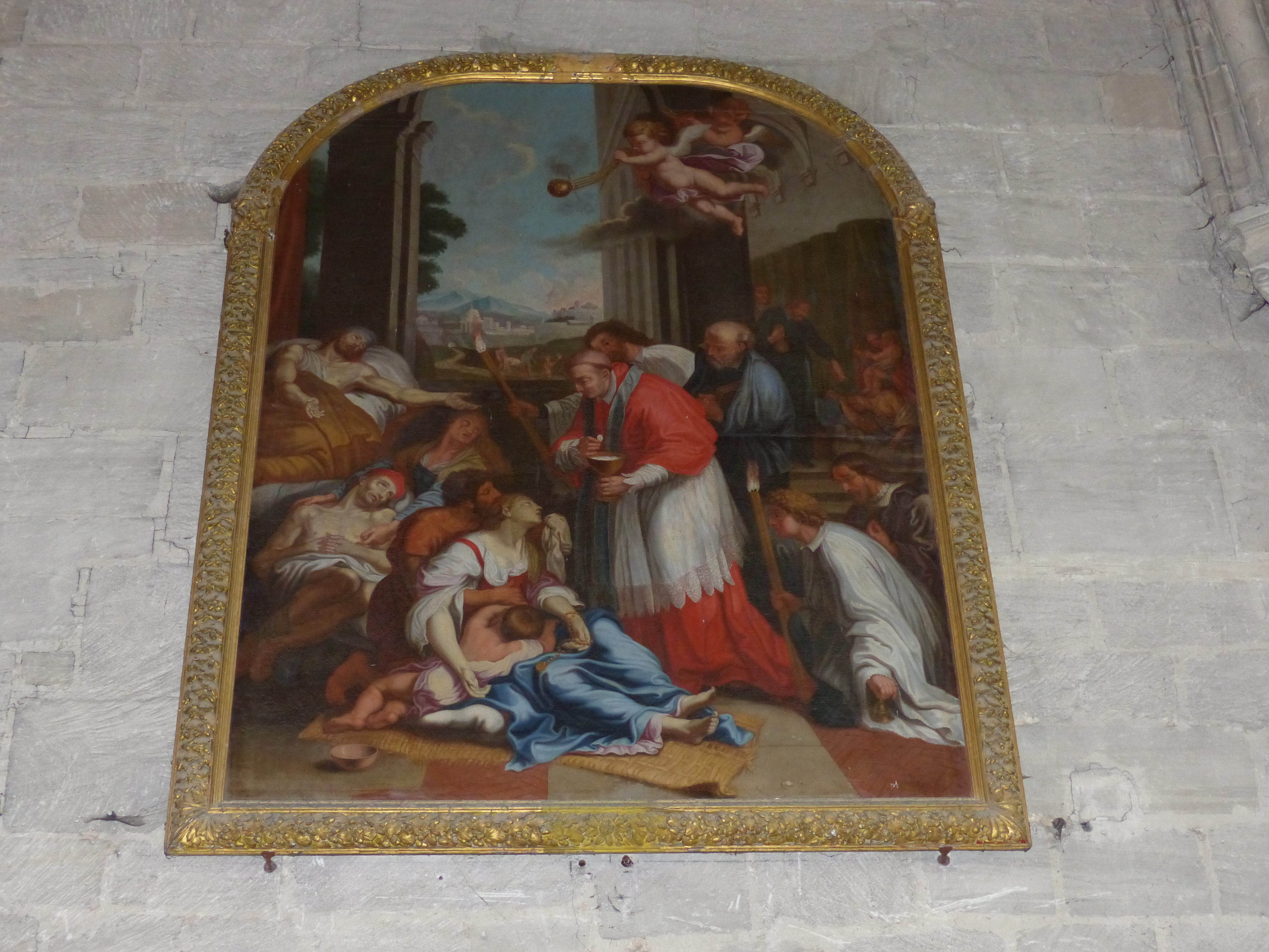 tableau : Saint Charles Borromée (bas côté sud)