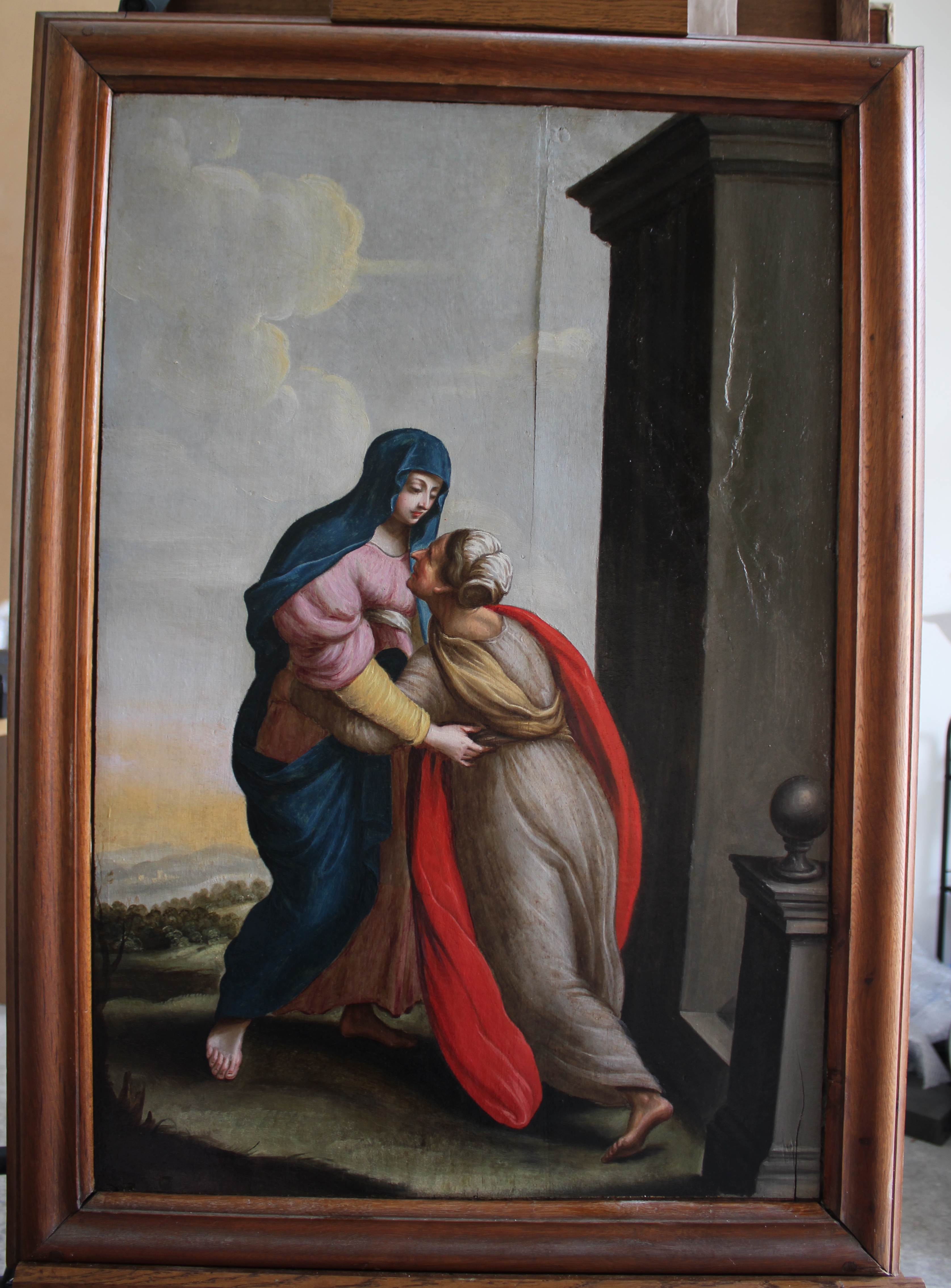 tableau : La Visitation (après restauration, en 2017)