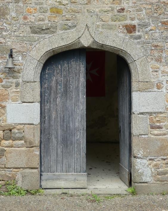 Détail de la façade sud : porte