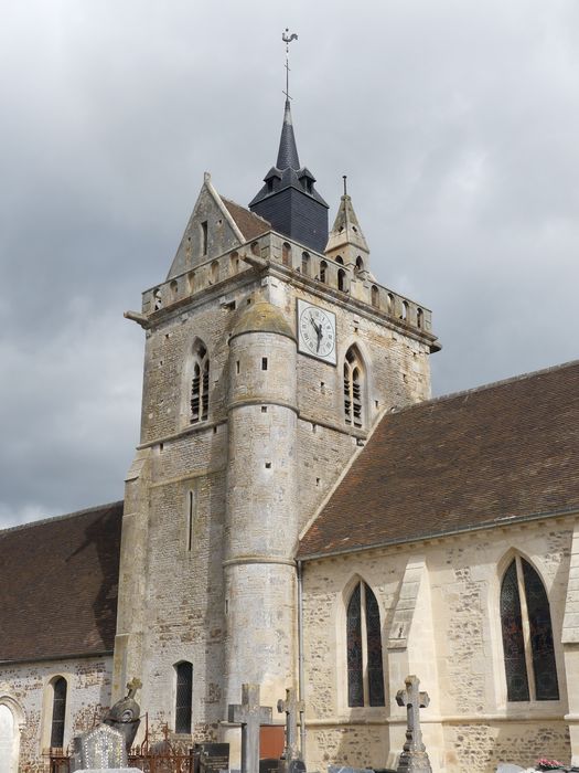 clocher, élévations sud et est