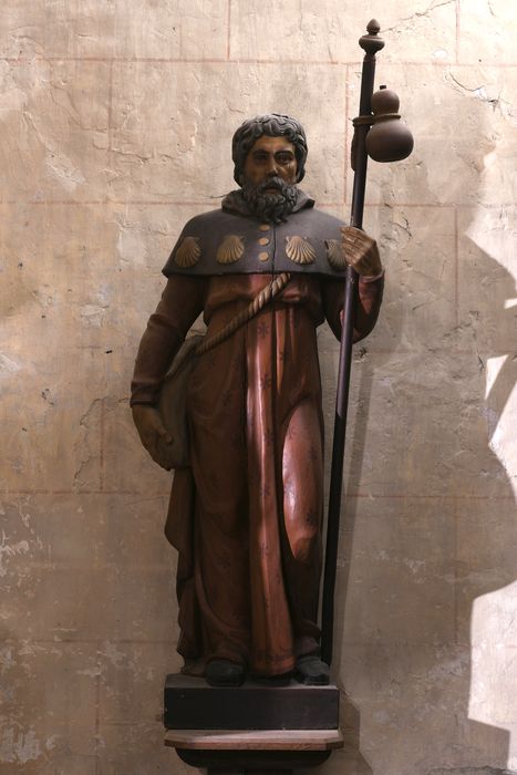 statue : Saint Jacques - © Ministère de la Culture (France), Direction Régionale des Affaires Culturelles de Normandie – Tous droits réservés 