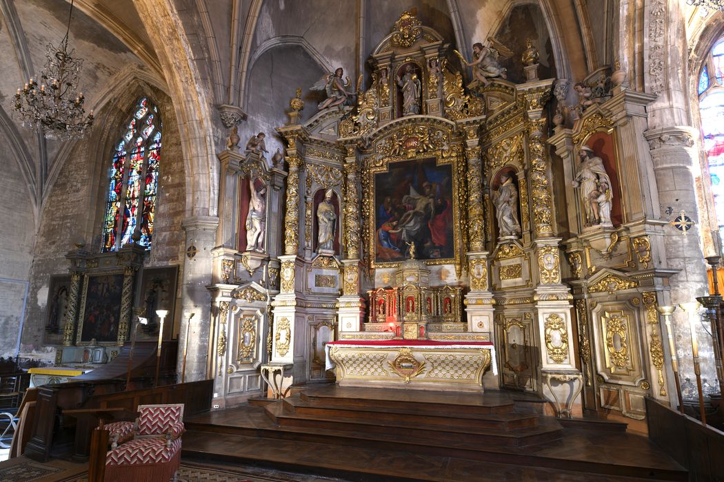 maître-autel, retable, tabernacle