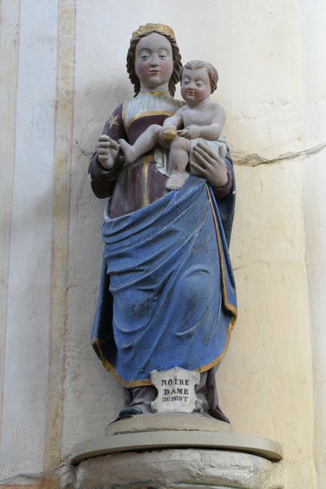 statue : Vierge à l'Enfant dite Notre-Dame du Mont - © Ministère de la Culture (France), Direction Régionale des Affaires Culturelles de Normandie – Tous droits réservés 