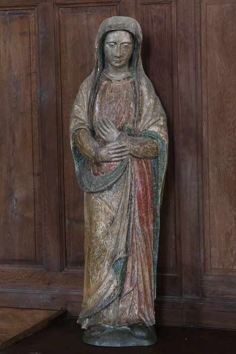 statue de poutre de gloire : Vierge