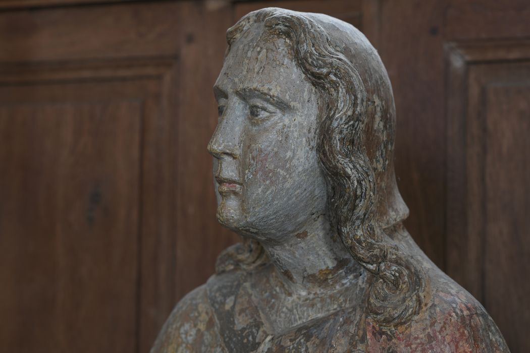 statue de poutre de gloire : Saint Jean, détail