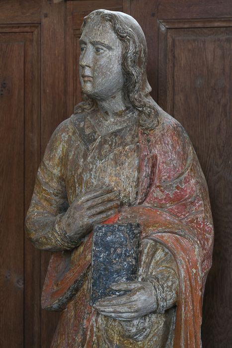 statue de poutre de gloire : Saint Jean, vue partielle