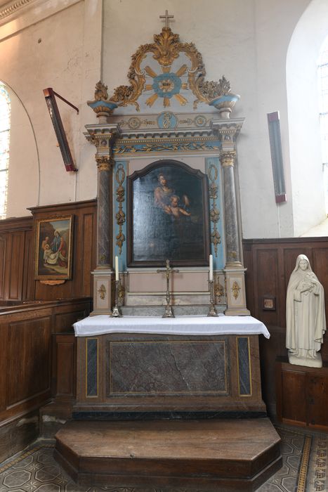autel et retable Saint-Jean, tableau : Vierge à l'Enfant