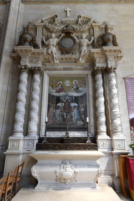 retable, tableau : Messe de saint Grégoire le Grand - © Ministère de la Culture (France), Direction Régionale des Affaires Culturelles de Normandie – Tous droits réservés 