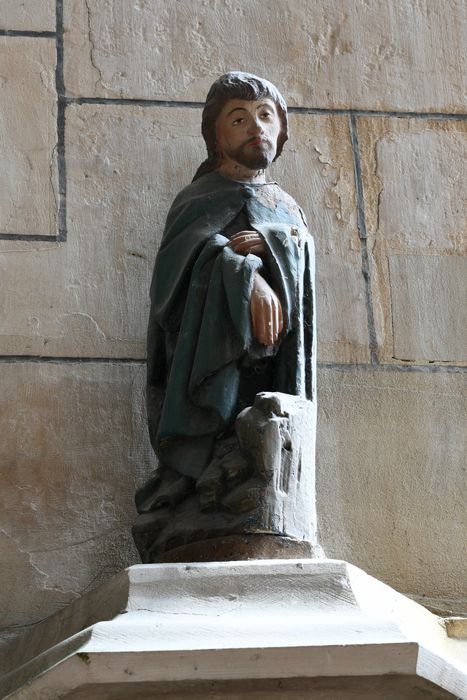 statue (statuette) : Saint Ortaire - © Ministère de la Culture (France), Direction Régionale des Affaires Culturelles de Normandie – Tous droits réservés 