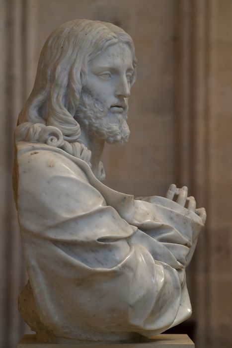 buste : Christ ou Salvator Mundi ou Sauveur, profil droit