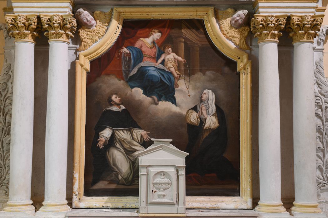 tableau : Remise du rosaire (la)