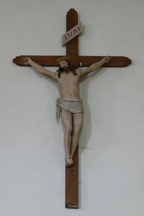 statue : Christ en croix - © Ministère de la Culture (France), Direction Régionale des Affaires Culturelles de Normandie – Tous droits réservés 