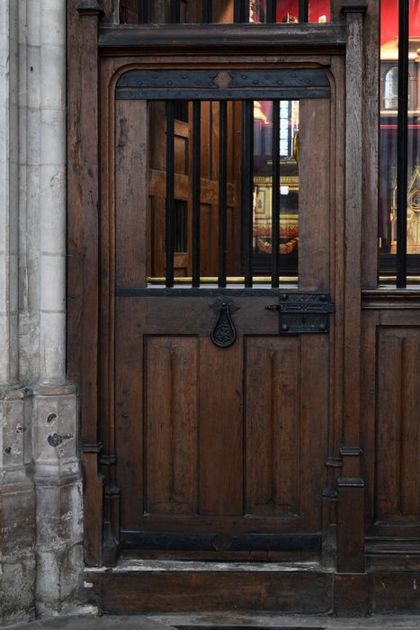 clôture de la chapelle du Trésor, vantail de la porte d’accès