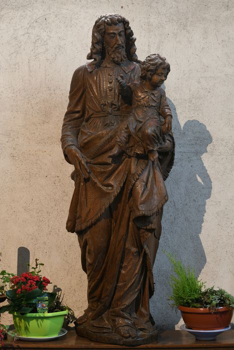 groupe sculpté : Saint Joseph et l'Enfant Jésus